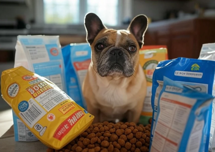 Comparison of the best dog food brands for French Bulldogs