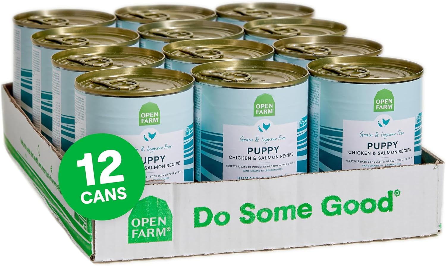 Open Farm Canned Puppy Food, Paté for Complete & Balanced Nutrition, Open Farm Canned Puppy Food, Paté for Complete & Balanced Nutrition, Grain-Free and Legume-Free, Chicken & Salmon Recipe for Puppies, 12.5oz Cans (Pack of 12)   puppies for sale