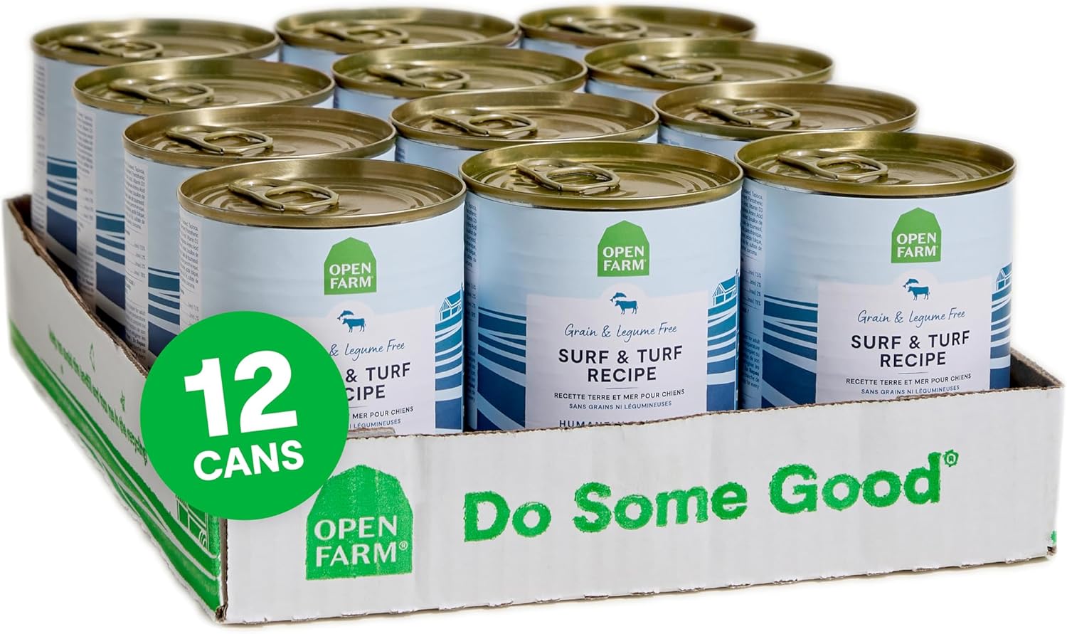 Open Farm Canned Dog Food, Paté for Complete & Balanced Nutrition, Grain-Free and Legume-Free, Surf & Turf Recipe, 12.5oz Cans (Pack of 12)  puppies for sale