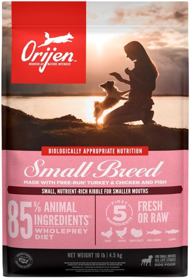 ORIJEN Small Breed Dry Dog Food, Grain Free Dry Dog Food for Small Breeds, Fresh or Raw Ingredients, 10lb  puppies for sale