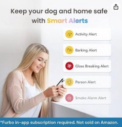 Furbo 360° Dog Camera + Nanny Bundle: Home Security & Dog Safety Alert