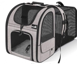 Pecute Pet Carrier Backpack, Dog Carrier Backpack, Expandable with Bre  puppies for sale