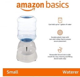 Basics Gravity Pet Water Dispenser for Cat, Dog, 1 Gallon Capacity, Gr  puppies for sale
