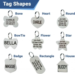 GoTags Stainless Steel Pet ID Tags, Personalized Dog Tags and Cat Tags  puppies for sale